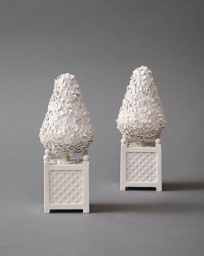 Zachary Zimmerman Pair of Ceramic Topiaries 2023