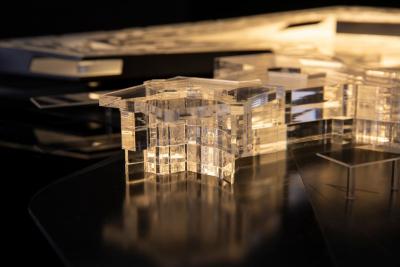 Zaha Hadid Architects Illuminated Acrylic Architectural Model 2003