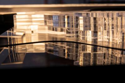 Zaha Hadid Architects Illuminated Acrylic Architectural Model 2003