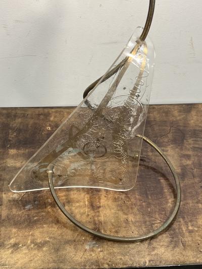 Zahara Schatz MODERNIST PLEXIGLASS WITH INCLUSIVE METALS DESIGN LAMPS BY ZAHARA SCHATZ