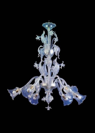 Zanchi Murano Murano Glass Chandelier with 8 Lights