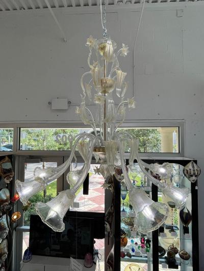 Zanchi Murano Murano Glass Chandelier with 8 Lights