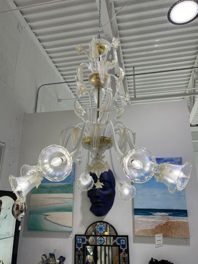 Zanchi Murano Murano Glass Chandelier with 8 Lights
