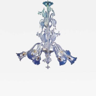 Zanchi Murano Murano Glass Chandelier with 8 Lights