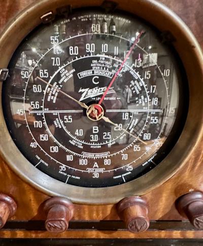Zenith Model 6 S 229 Tombstone Radio 1938 With Adapter for Bluetooth
