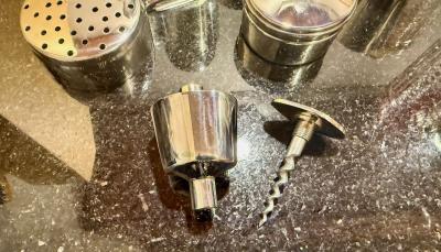 Zeppelin Form German Cocktail Shaker Traveling Bar Circa 1928