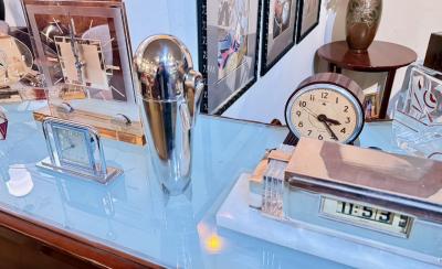 Zeppelin Form German Cocktail Shaker Traveling Bar Circa 1928