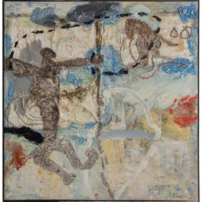 Zhou Brothers Zhou Brothers Moon Dance 1995 Large Mixed Media on Canvas