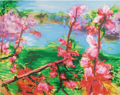 Zhou Chunya Contemporary Silkscreen by Zhou Chunya