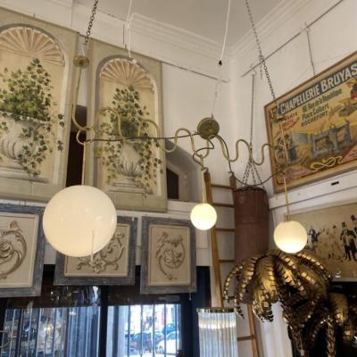 Zig Zag Lamp with 3 Movable Spheres