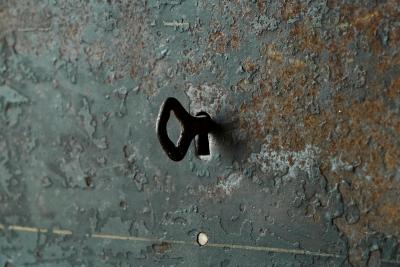 Zimmermann Stuttgart Iron Box in Patinated Metal 1930s