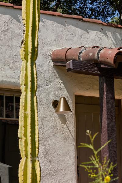 ZuZu Brown Painted Brass Wall Sconce in the Style of Jacques Biny