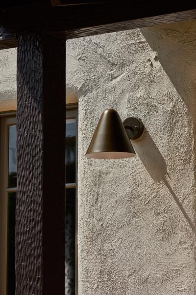 ZuZu Brown Painted Brass Wall Sconce in the Style of Jacques Biny