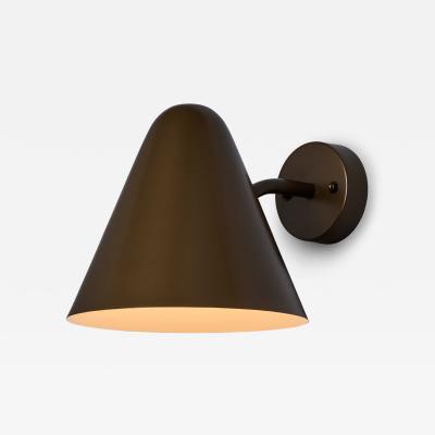 ZuZu Brown Painted Brass Wall Sconce in the Style of Jacques Biny