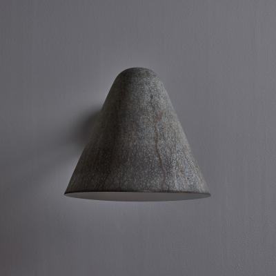 ZuZu Darkly Patinated Brass Wall Sconce in the Style of Jacques Biny