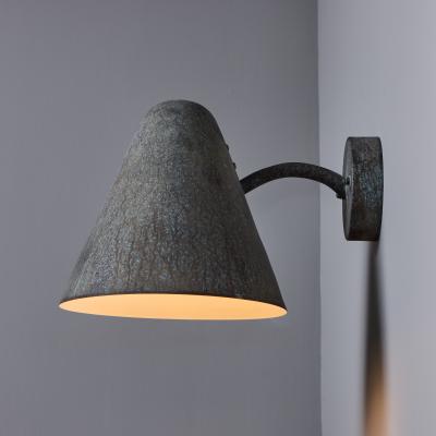 ZuZu Darkly Patinated Brass Wall Sconce in the Style of Jacques Biny