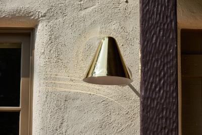 ZuZu Polished Brass Wall Sconce in the Style of Jacques Biny