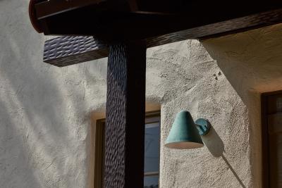 ZuZu Verdigris Patinated Brass Wall Sconce in the Style of Jacques Biny