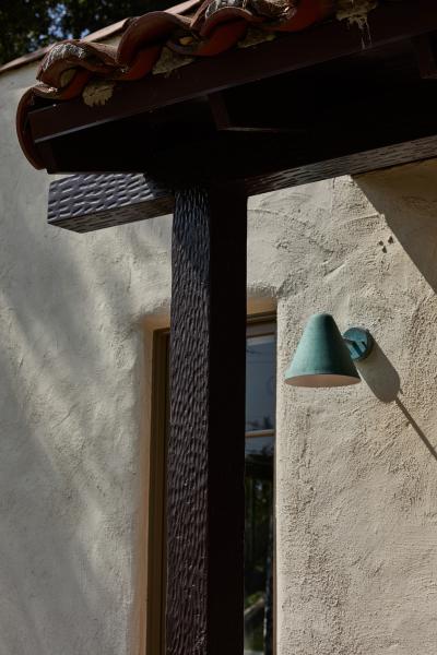 ZuZu Verdigris Patinated Brass Wall Sconce in the Style of Jacques Biny