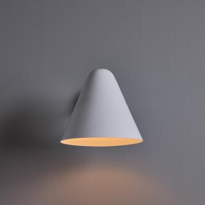 ZuZu White Painted Brass Wall Sconce in the Style of Jacques Biny