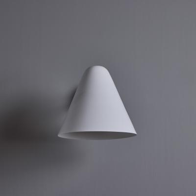 ZuZu White Painted Brass Wall Sconce in the Style of Jacques Biny