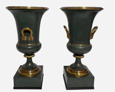 air of Medici style Empire vase lamps France circa 1940