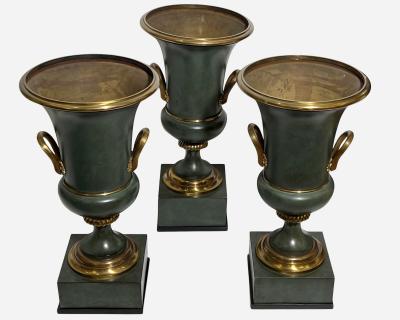 air of Medici style Empire vase lamps France circa 1940