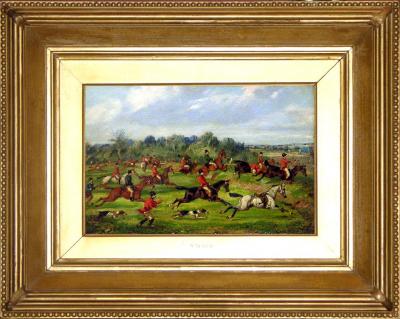 Samuel Alken Jr A Set of 4 The Meet Taking the Fence Crossing the Brook Gone to Ground