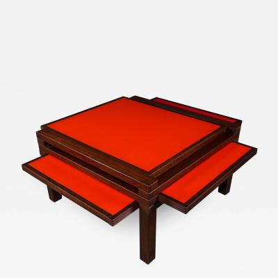 bernard Vuarnesson 1980s Par4 H40 Coffee Table by Bernard Vuarnesson Italy for Bellato