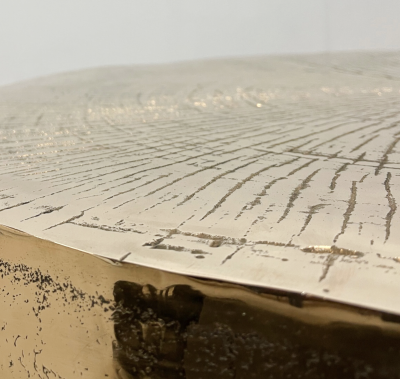 contemporary modern large bronze coffee table