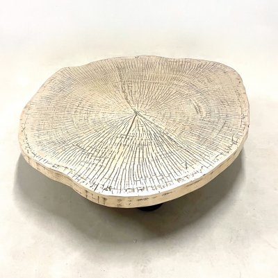 contemporary modern large bronze coffee table