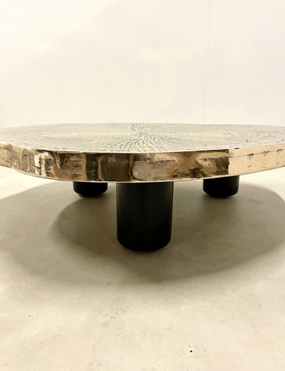 contemporary modern large bronze coffee table