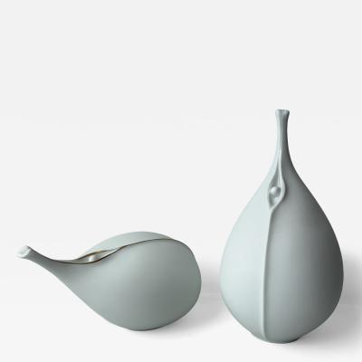 elisabeth Pott Bischofberger Two Porcelain Art Objects