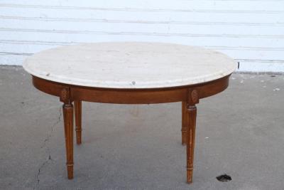 heritage henredon Federal Style Marble Coffee Table