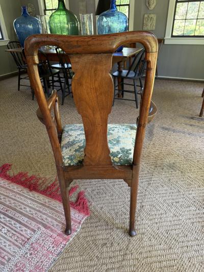 james parkinson Antique Georgian armchair by James Parkinson with new Scalamandre fabric