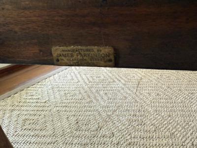 james parkinson Antique Georgian armchair by James Parkinson with new Scalamandre fabric