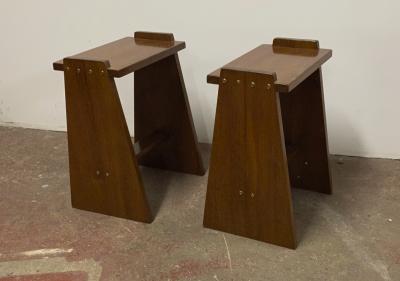 modernist pair of side table