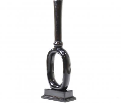 pair of refined rare oval shaped table lamp