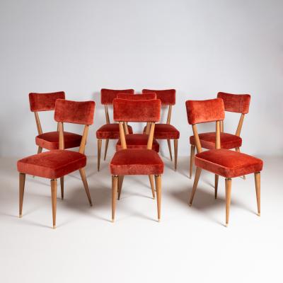 pierluigi Giordani Set of eight chairs