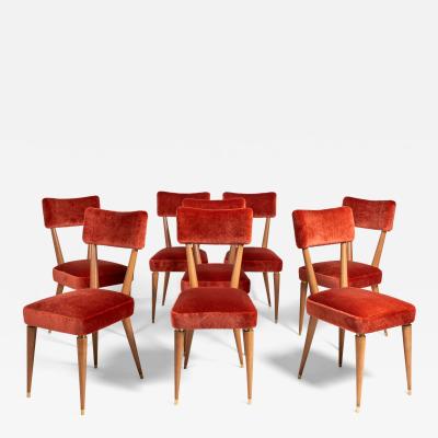 pierluigi Giordani Set of eight chairs