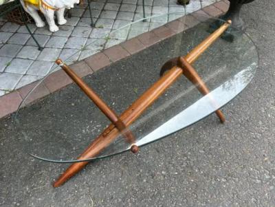 pierluigi Giordani Unusual Pierluigi Giordani style Sculptural Walnut Coffee Table Mid Century