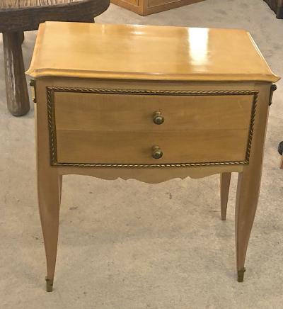 raoul lardin Raoul Lardin pair of 40s refined side tables or bedsides