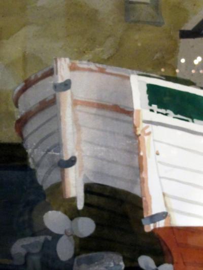 watercolor on paper Bair Thorai Ireland by Michael Dunlavey signed and framed