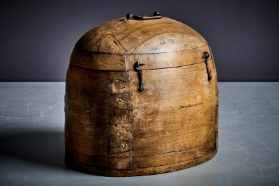 wooden former ice box France 1930s