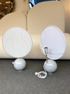  3 Luci Pair of Modular Marble Ball Lamps by 3 Luci Italy 1970s - 2301583