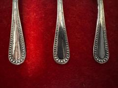  4 Sterling Silver Beaded Edge Mini Souvenir Salt Spoons 3 05g each - 4463009