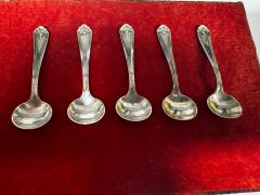  5 Sterling Silver Mini Souvenir Salt Spoons 3 34g each - 4463003