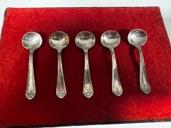  5 Sterling Silver Mini Souvenir Salt Spoons 3 34g each - 4463006