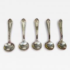  5 Sterling Silver Mini Souvenir Salt Spoons 3 34g each - 4464098