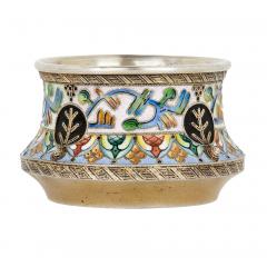  6th Artel Cloisonn enamelled silver Russian Salt by 6th Artel - 3635263